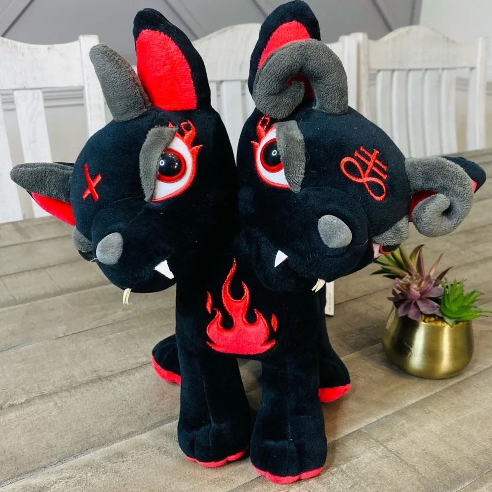 Killstar Kreepture -‎ Hellhound 2020 Two-Headed Dog Goth Stuffy Plush New